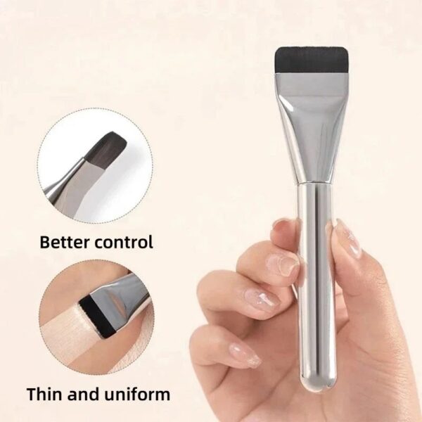 Ultra Thin Foundation Brush One Line Foundation Brush Ultra-thin Traceless Concealer Eyeliner Brush Flat Foundation Brush, Mask Brush, Makeup Spatula, Liquid Foundation Brush, Korean Cream Brush, Deli